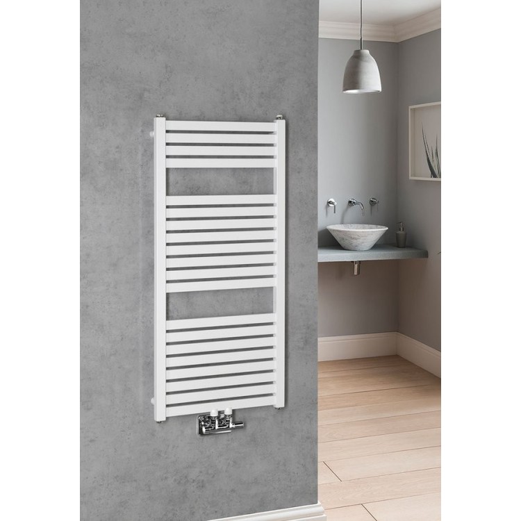Dvieļu žāvētājs / Radiators AQUALINE Tondi 45x97cm balts DT450T Dvieļu žāvētājs / Radiators AQUALINE Tondi 45x97cm balts DT450T