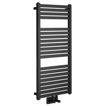 Dvieļu žāvētājs / Radiators AQUALINE Tondi 45x97cm, matēti melns  DT456T