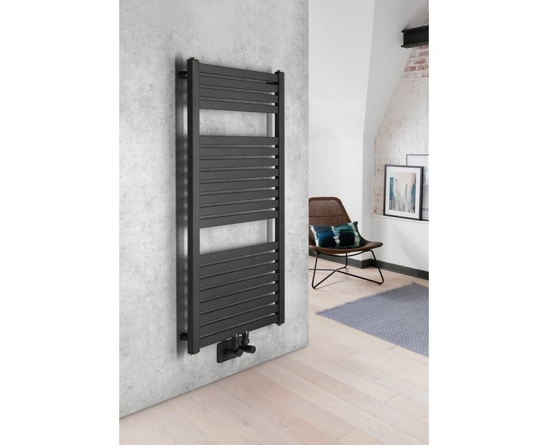 Полотенцесушитель / Радиатор AQUALINE Tondi 45x97см, матовый черный DT456T