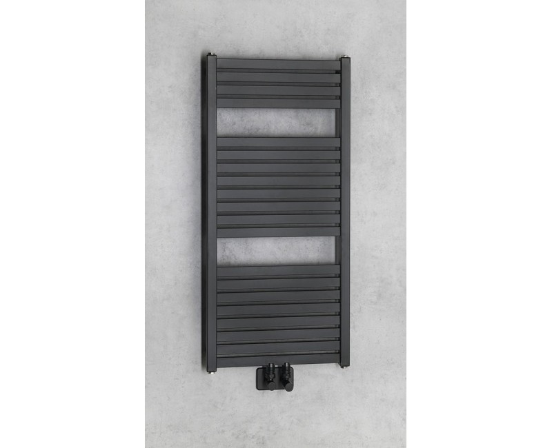 Полотенцесушитель / Радиатор AQUALINE Tondi 45x97см, матовый черный DT456T