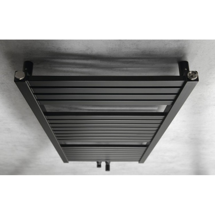 Dvieļu žāvētājs / Radiators AQUALINE Tondi 45x97cm, matēti melns DT456T Dvieļu žāvētājs / Radiators AQUALINE Tondi 45x97cm, matēti melns DT456T