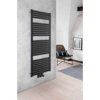 Dvieļu žāvētājs / Radiators AQUALINE Tondi radiators 45x133 cm  matēti melns  DT476T