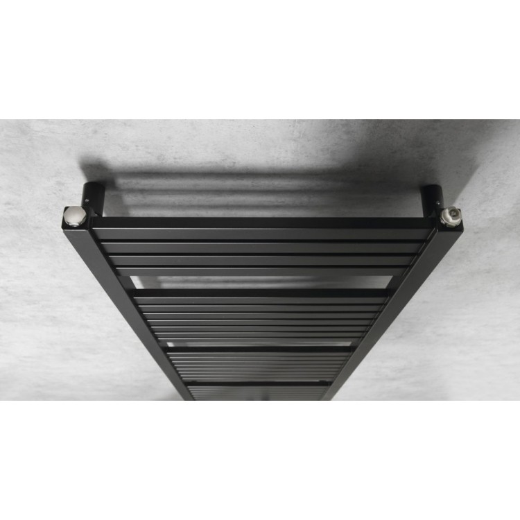 Dvieļu žāvētājs / Radiators AQUALINE Tondi radiators 45x133 cm matēti melns DT476T Dvieļu žāvētājs / Radiators AQUALINE Tondi radiators 45x133 cm matēti melns DT476T