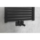 Dvieļu žāvētājs / Radiators AQUALINE Tondi radiators 45x133 cm matēti melns DT476T Dvieļu žāvētājs / Radiators AQUALINE Tondi radiators 45x133 cm matēti melns DT476T