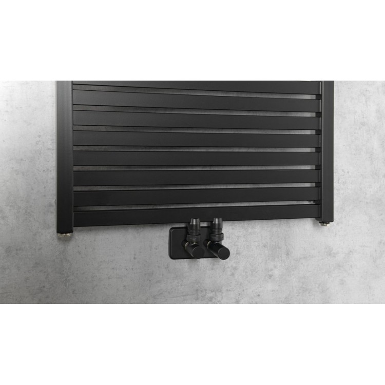 Dvieļu žāvētājs / Radiators AQUALINE Tondi 60x133c, matēti melns DT486T Dvieļu žāvētājs / Radiators AQUALINE Tondi 60x133c, matēti melns DT486T