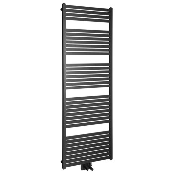 Dvieļu žāvētājs / Radiators AQUALINE Tondi 60x169 cm, matēti melns  DT496T