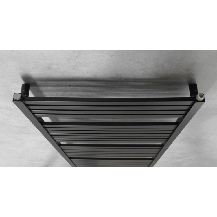 Dvieļu žāvētājs / Radiators AQUALINE Tondi 60x169 cm, matēti melns DT496T Dvieļu žāvētājs / Radiators AQUALINE Tondi 60x169 cm, matēti melns DT496T