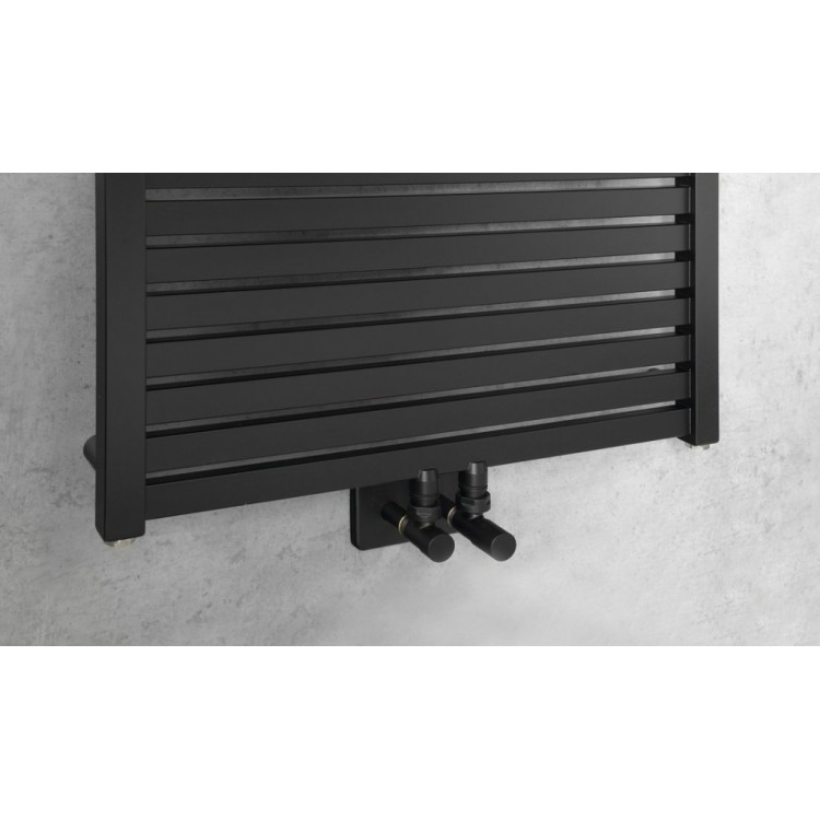 Dvieļu žāvētājs / Radiators AQUALINE Tondi 60x169 cm, matēti melns DT496T Dvieļu žāvētājs / Radiators AQUALINE Tondi 60x169 cm, matēti melns DT496T