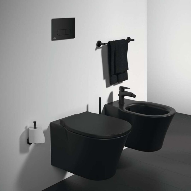 Piekaramais pods Ideal Standard Connect Air AquaBlade, bez vāka Melns E0054V3
