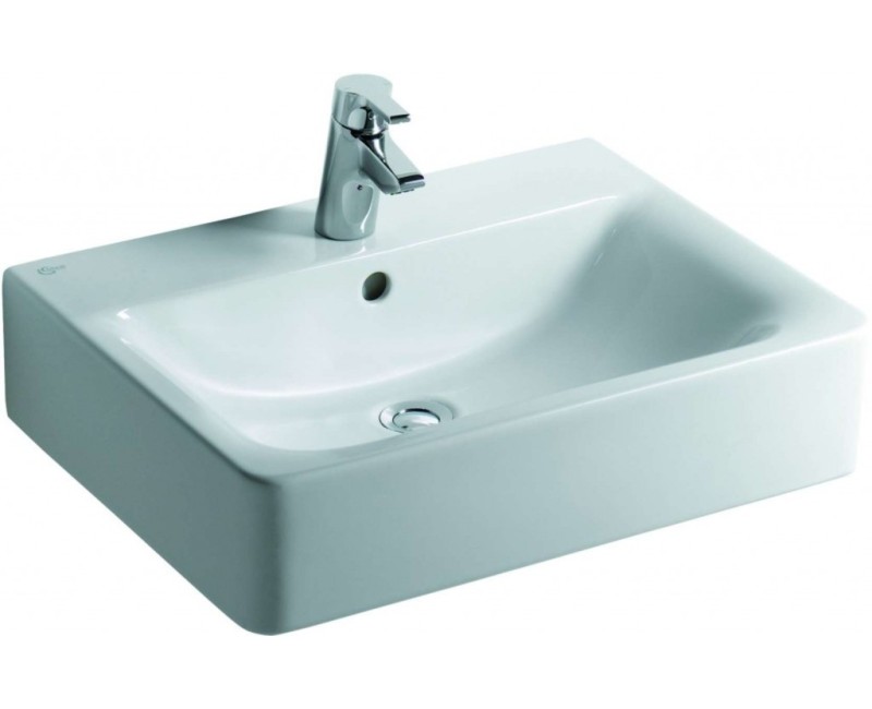 Раковина для ванной Ideal Standard Connect Cube 60x46x18 мм белая