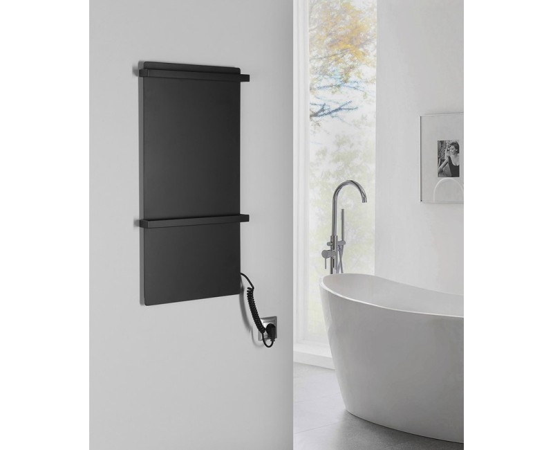 Полотенцесушитель / Радиатор Sapho Elmis, 40x80 см, 120 Вт, антрацит EB430