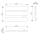 Dvieļu žāvētājs / Radiators AQUALINE Elektriskais Elvis, 48x33x5cm, 50W, balts EB480 Dvieļu žāvētājs / Radiators AQUALINE Elektriskais Elvis, 48x33x5cm, 50W, balts EB480