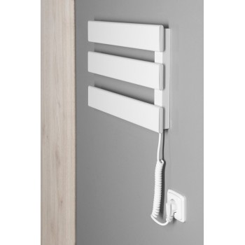 Dvieļu žāvētājs / Radiators AQUALINE Elektriskais Elvis, 48x33x5cm, 50W, balts  EB480