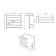 Dvieļu žāvētājs / Radiators Sapho Elzor elektriskais 50x47cm, 60 W, melns matēts EB510