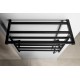 Dvieļu žāvētājs / Radiators Sapho Elzor elektriskais 50x47cm, 60 W, melns matēts EB510