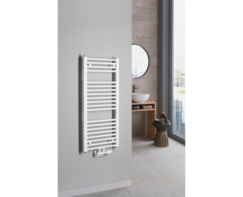 Полотенцесушитель / Радиатор Aqualine DIRECT 570x465 мм 72 Вт, Белый ELM94T