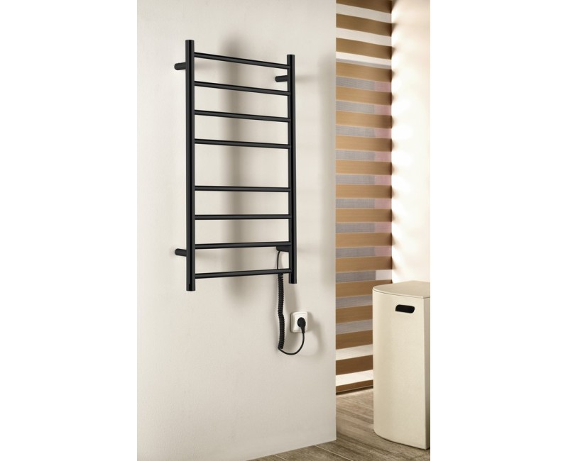 Полотенцесушитель / Радиатор Sapho Redondo электрический 50x90см 75Вт Черный Матовый ER220BT