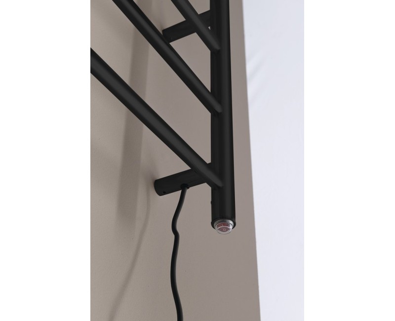 Полотенцесушитель / Радиатор Sapho Redondo электрический 63x116см, 130Вт, матовый черный ER230BV