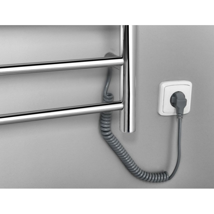Dvieļu žāvētājs / Radiators Sapho  REDONDO  elektriskais 600x1500mm 130 W, Pulēts Nerūsējošs Tērauds ER250V