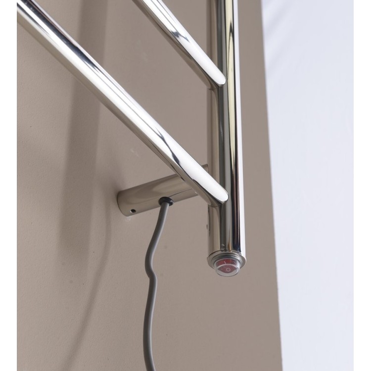 Dvieļu žāvētājs / Radiators Sapho  REDONDO  elektriskais 600x1500mm 130 W, Pulēts Nerūsējošs Tērauds ER250V
