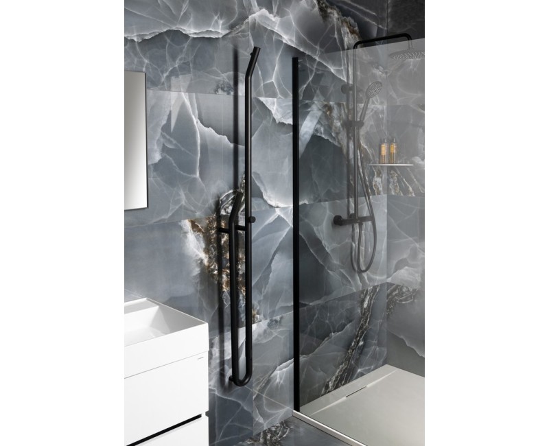 Полотенцесушитель / Радиатор Sapho DUOPASSO 12x170см, 45Вт, матовый черный ER330