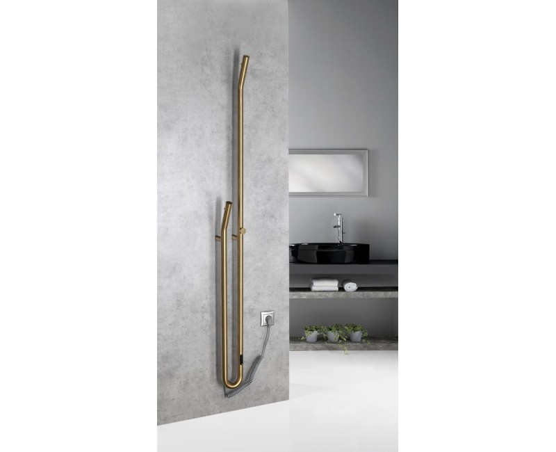 Полотенцесушитель / Радиатор Sapho DUOPASSO 12x170 см, 45 Вт, матовое золото ER830