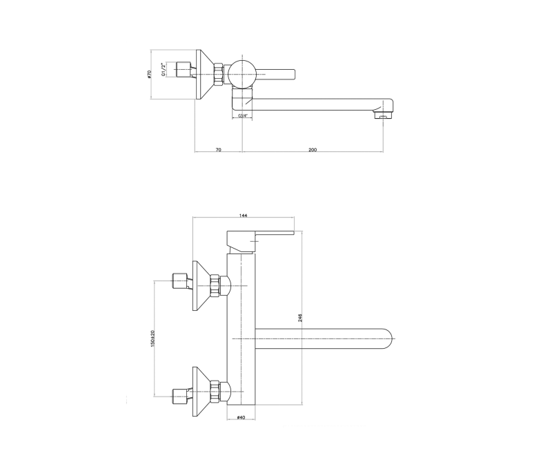 Смеситель для кухниSapho Espada chrome ES15
