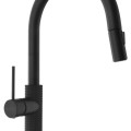 Virtuves maisītājs Sapho ar izvelkamu dušas izvadu, matēti melns FR576B