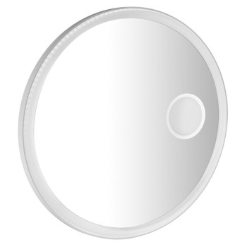 Косметическое зеркало Sapho Float со LED подсветкой, диаметр 90 см, ИК-датчик, белое FT900