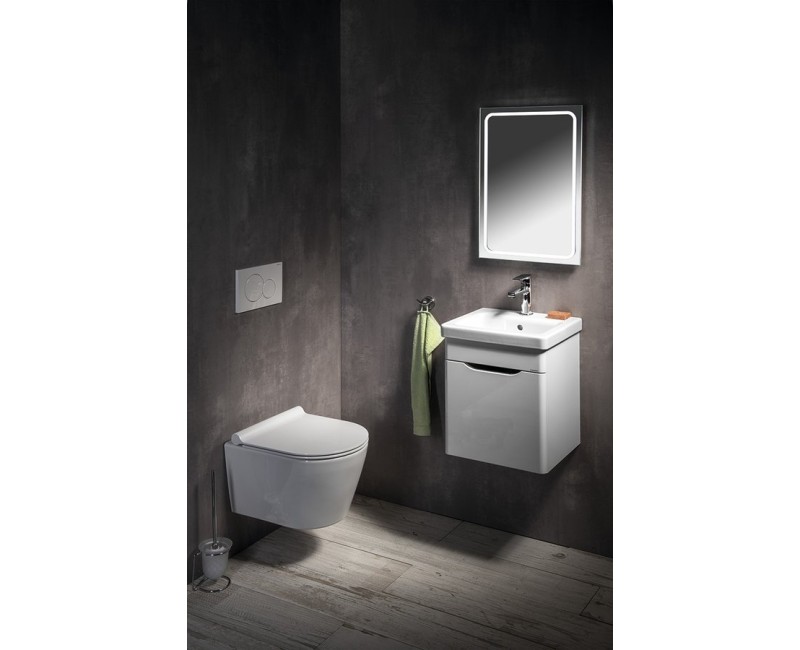 Vannas istabas spogulis Sapho Gemini II ar LED apgaismojumu 40x60cm  GM040