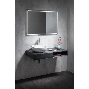 Зеркало для ванной Sapho Gemini II со LED подсветкой, 90x50 см GM090