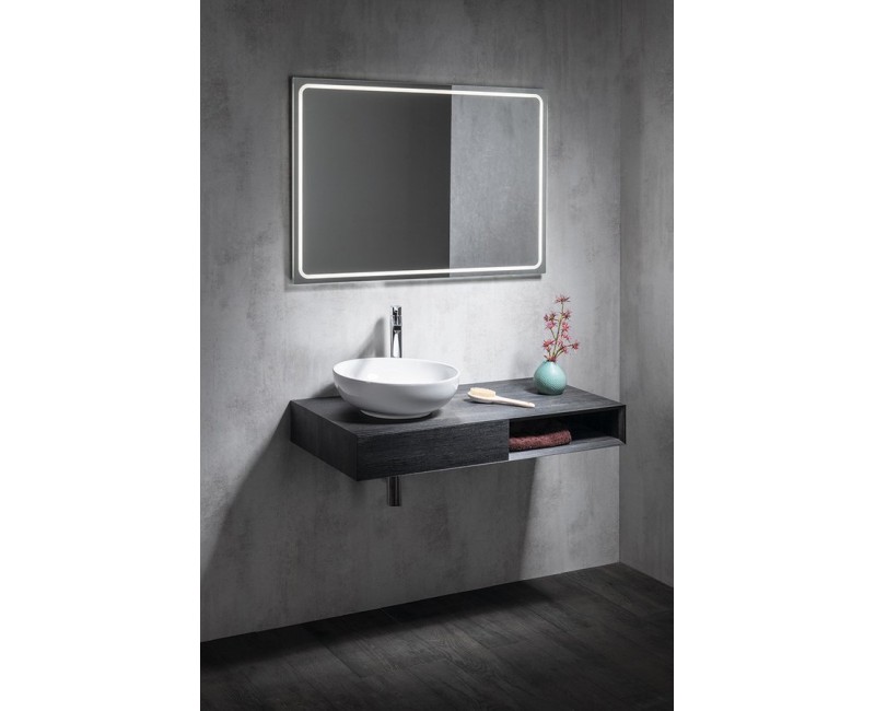 Vannas istabas spogulis Sapho Gemini II ar LED apgaismojumu 100x70cm  GM100