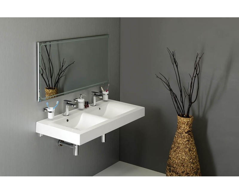 Vannas istabas spogulis Sapho Gemini II ar LED apgaismojumu 110x65cm  GM110