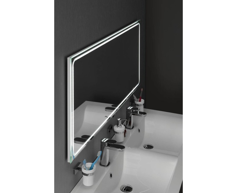Vannas istabas spogulis Sapho Gemini II ar LED apgaismojumu 110x65cm  GM110