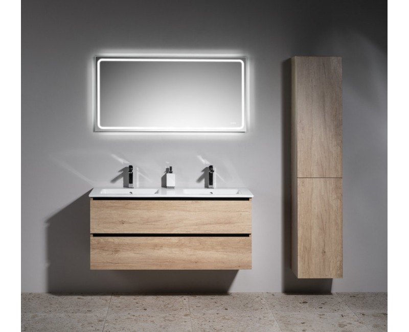 Vannas istabas spogulis Sapho Gemini II ar LED apgaismojumu 120x60cm  GM120