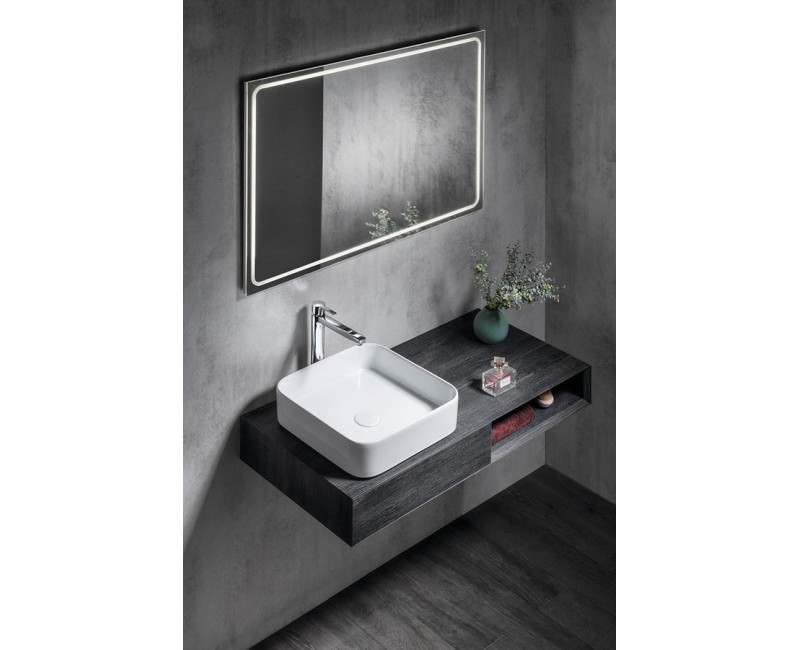 Vannas istabas spogulis Sapho Gemini II ar LED apgaismojumu 120x60cm  GM120