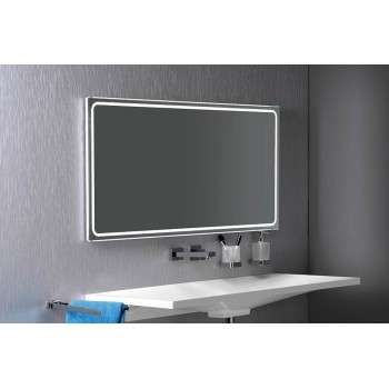 Vannas istabas spogulis Sapho Gemini II ar LED apgaismojumu 120x60cm  GM120
