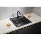 Кухонная мойка Sapho Granite, 53x50см, черная GR1034