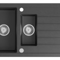 Кухонная мойка Sapho Granite, 96x48см, черная GR1334