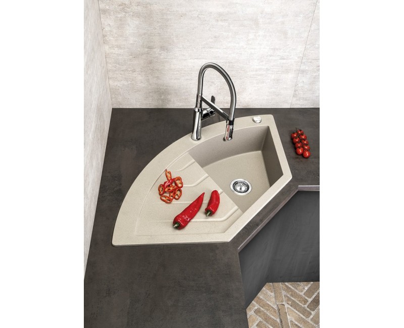 Кухонная мойка Sapho Granite 114x58см, бежевая GR1932