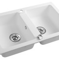 Кухонная мойка Sapho Granite, 78x48см, белая GR2221