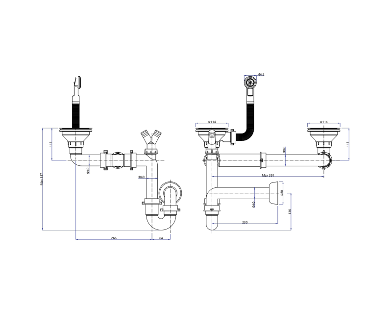 Кухонная мойка Sapho Granite, 78x48см, бежевая GR2222