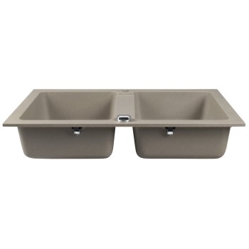 Кухонная мойка Sapho Granite, 78x48см, бежевая GR2222