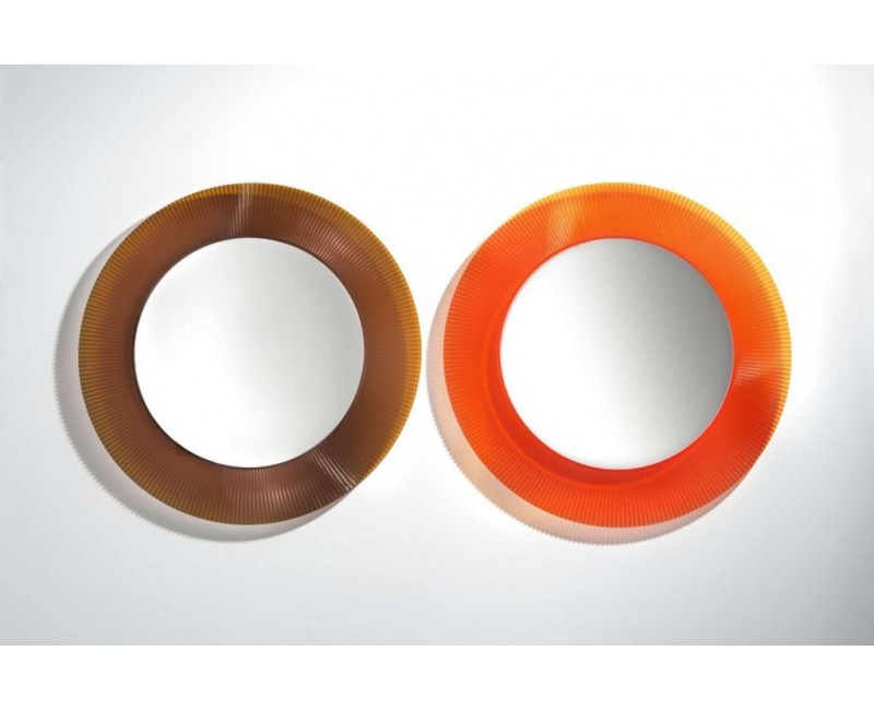 Vannas istabas spogulis Laufen Kartell ierāmēts, D78cm, oranžs H3863310820001