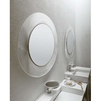 Vannas istabas spogulis Laufen Kartell Ierāmēts, D78 cm, caurspīdīgs kristāls H3863310840001