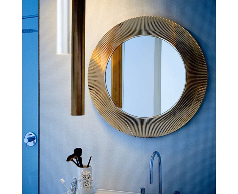 Vannas istabas spogulis Laufen Kartell ierāmēts,  D78 cm, zelts  H3863310870001