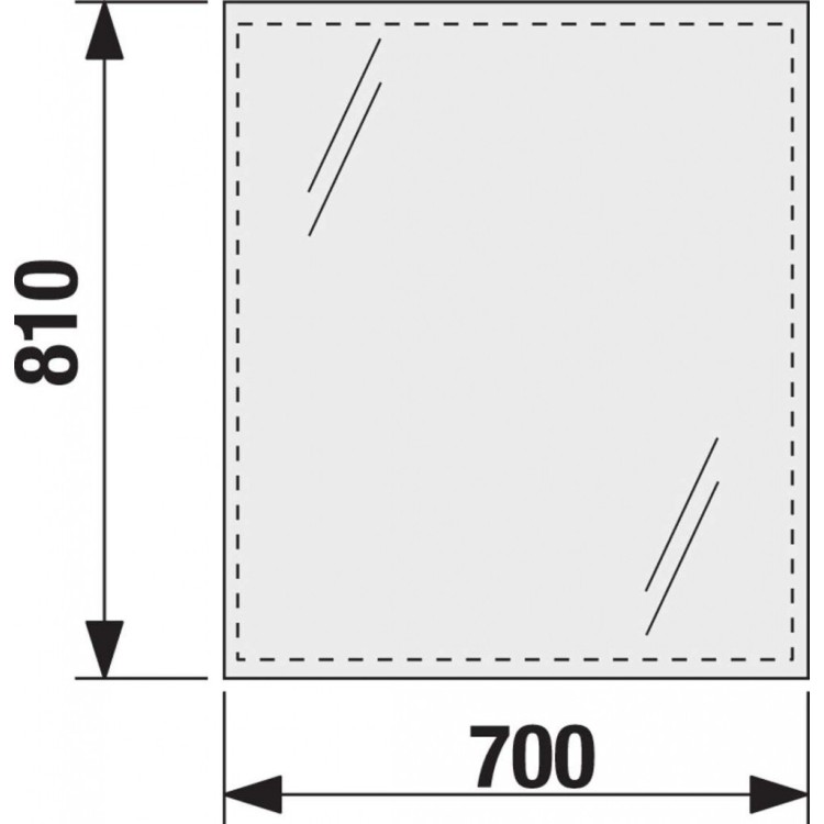 Зеркало для ванной Jika Clea 70x81см H4557311731441 Зеркало для ванной Jika Clea 70x81см H4557311731441