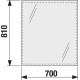 Зеркало для ванной Jika Clea 70x81см H4557311731441 Зеркало для ванной Jika Clea 70x81см H4557311731441