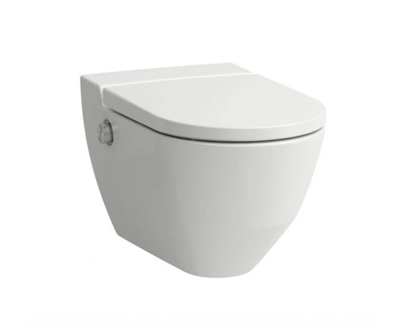 Подвесной Унитаз с функцией биде Laufen Cleanet Navia Rimfree с крышкой LCC SoftClose Белый