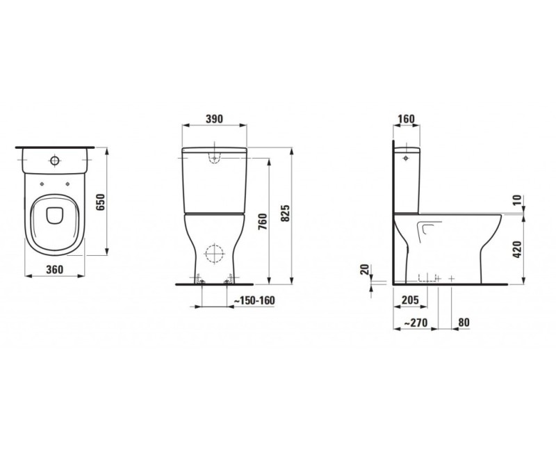 Унитаз Laufen Lua Rimless, DualFlush с крышкой SoftClose H8670870009721